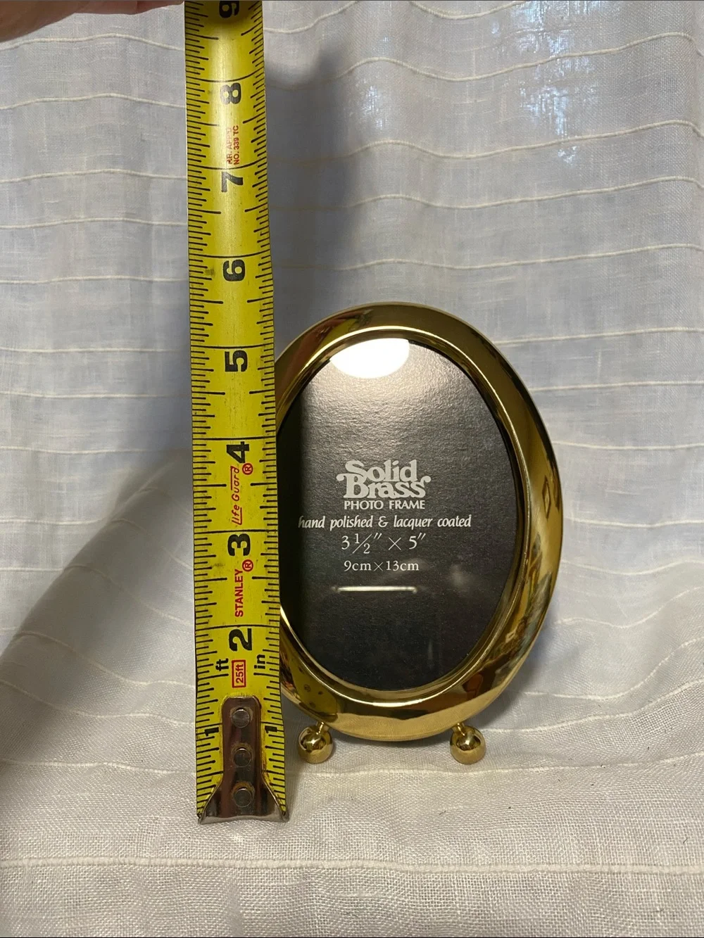 Brass solid oval
